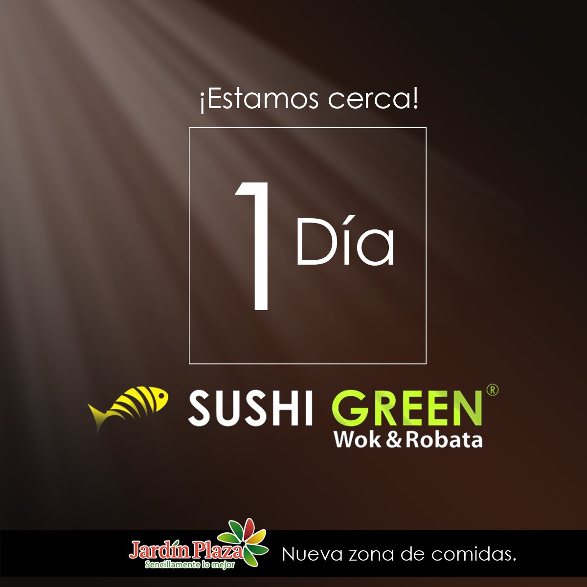 SushiGreenCo's tweet photo. ¡Ya estamos preparados! Visítanos en Jardín Plaza nueva zona de comidas. https://t.co/ZZrXrFG3g5