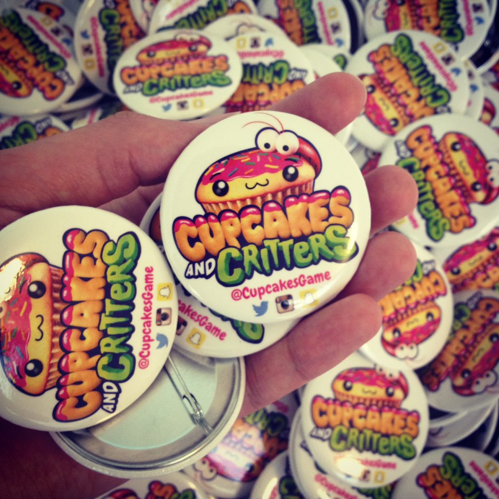 We got new #CupcakesAndCritters buttons to giveaway for <a href="/DerpyCon/">DerpyCon</a> ^_^ #cupcritz #cupcakes <a href="/PureButtons/">Pure Buttons</a>