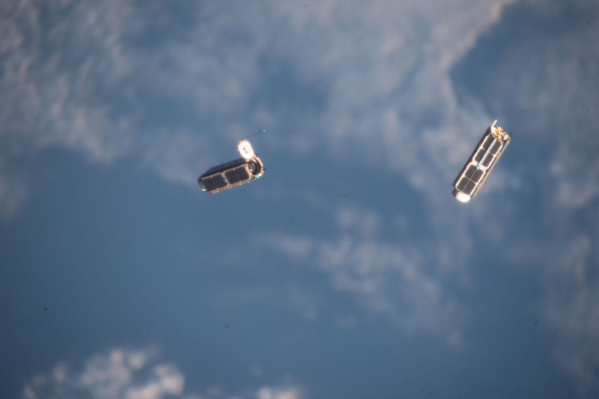 planet's tweet photo. 12 Dove #satellites are headed to the @Space_Station this week! Read the launch briefing:  https://t.co/uivvVmwbNo https://t.co/Z0T4FNVgwQ