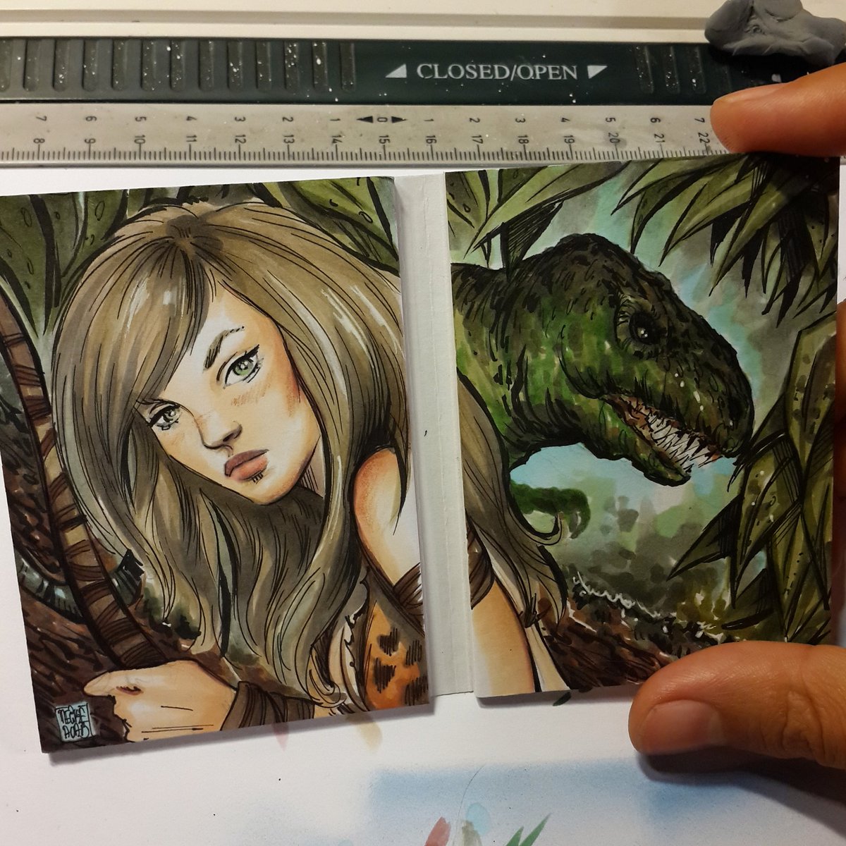 MelikeAcar's tweet photo. Jungle Girl sketch booklet ๐พ #DynamiteWomen https://t.co/jvYo0veIXO