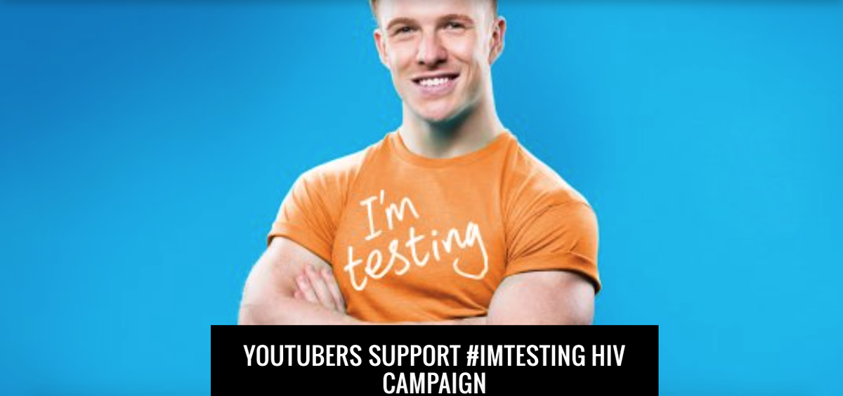 TenEightyUK's tweet image. ICYMI: YouTubers are telling you to get tested for HIV as part of the #ImTesting campaign. teneightymagazine.com/2015/11/29/you…