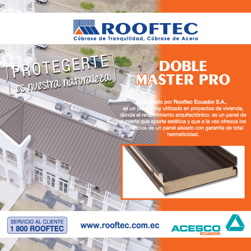 BRMagazineEc's tweet photo. Cúbrase de tranquilidad, cúbrase de acero, #Rooftec. Para mayor información visita la web: https://t.co/ztCZifnwCa https://t.co/5eeaFP0Xno