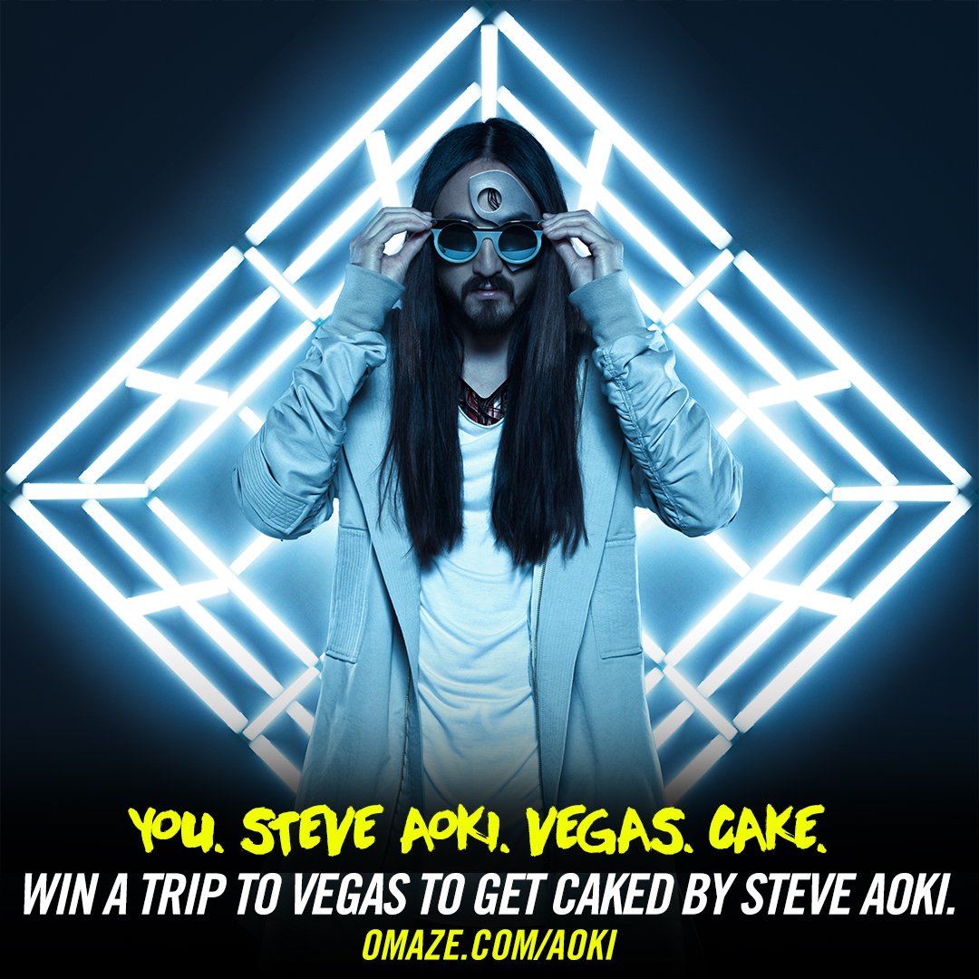 Happy Birthday to Steve Aoki! Celebrate & enter to be his VIP in Vegas + get caked! ENTER:  