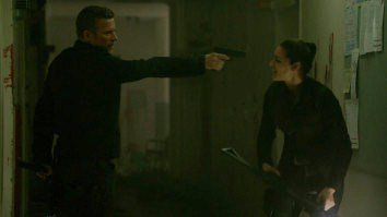 Alex pointing a gun at Noma?! Woah. #Dominion
