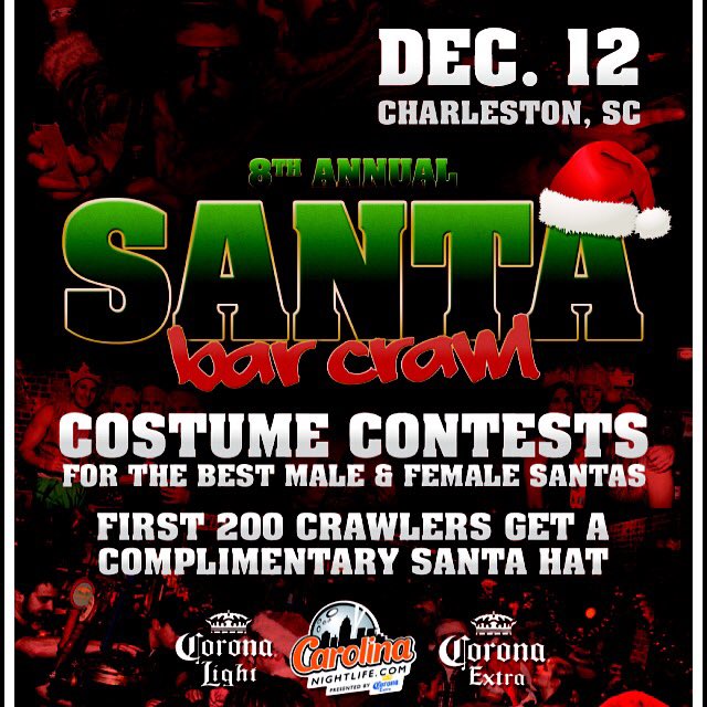 CHSnightlife's tweet photo. 8th Annual Santa Bar Crawl: Dec. 12th! https://t.co/63MWJwWxMv! https://t.co/FZbsQhRFJO
