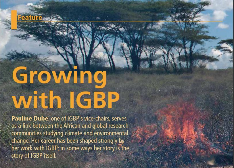 IGBPcomms's tweet photo. Pauline Dube reflects on her career with IGBP &amp; its role in promoting science in Africa. https://t.co/GkEnG7w2Tq https://t.co/SMj9PDlgEx