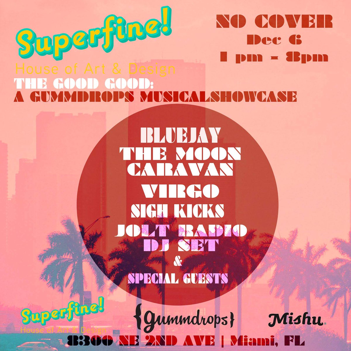 SighKicks's tweet photo. SUNDAY- SUPERFINE W/ BLUEJAY, THE MOON CARAVAN, VIRGO, & JOLT RADIO AT THE TURNTABLES
#dale #PartyOn #BaselOn https://t.co/yMOaQwV3u7