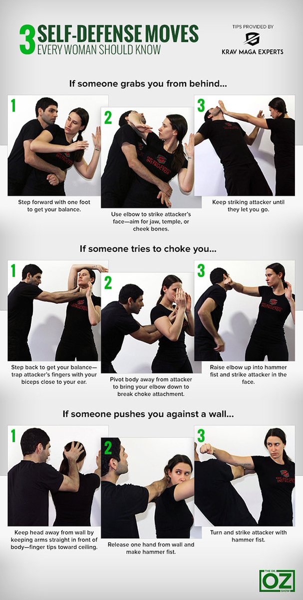 DrOz's tweet photo. On today's show, we're sharing the 3 defense moves all women should know. See them all here: https://t.co/yBerPRquOR https://t.co/XJel8mcUjB