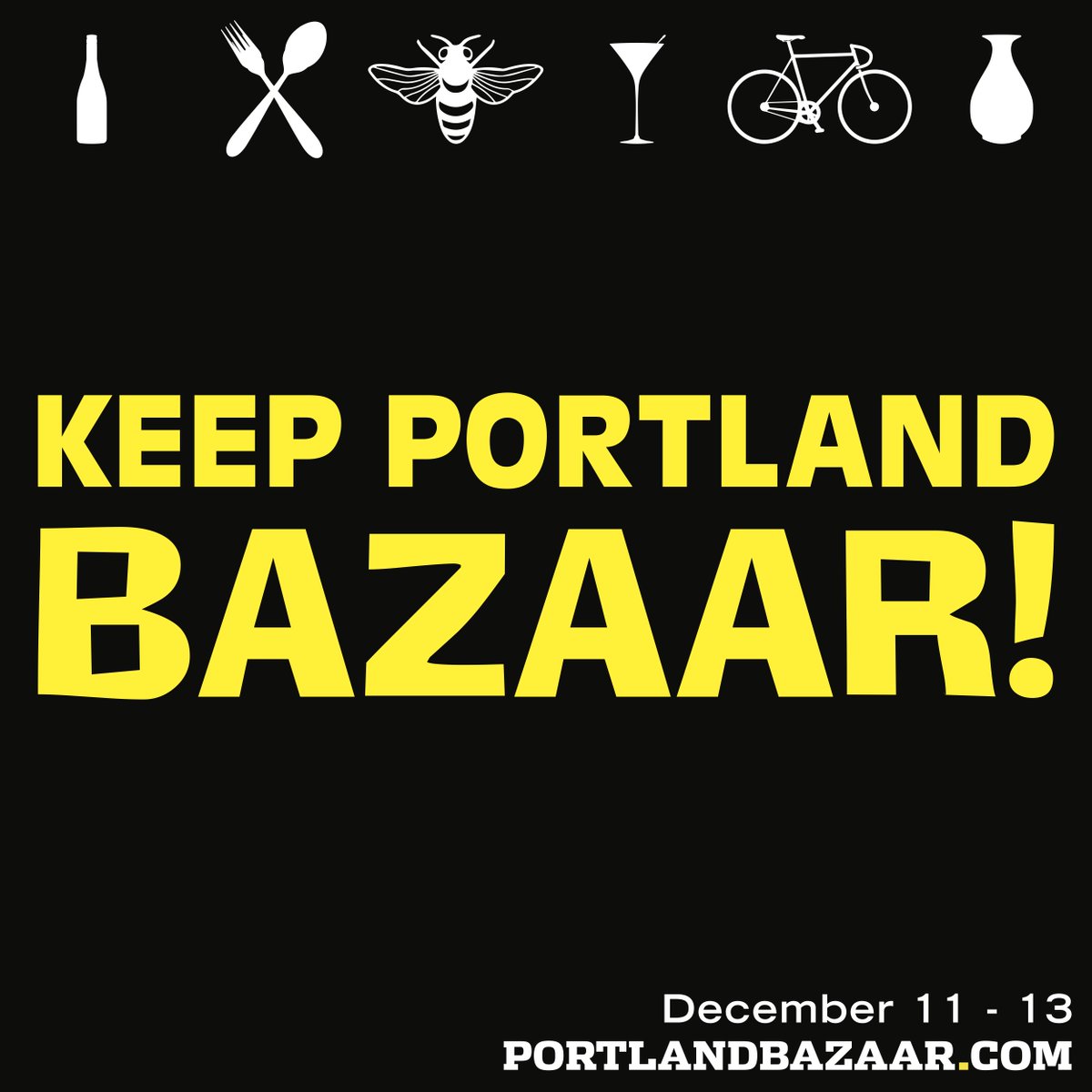 The #PortlandBazaar is happening this year! Join us Dec 12-13 at <a href="/JacobsenSaltCo/">Jacobsen Salt Co.</a> warehouse in SE Portland.