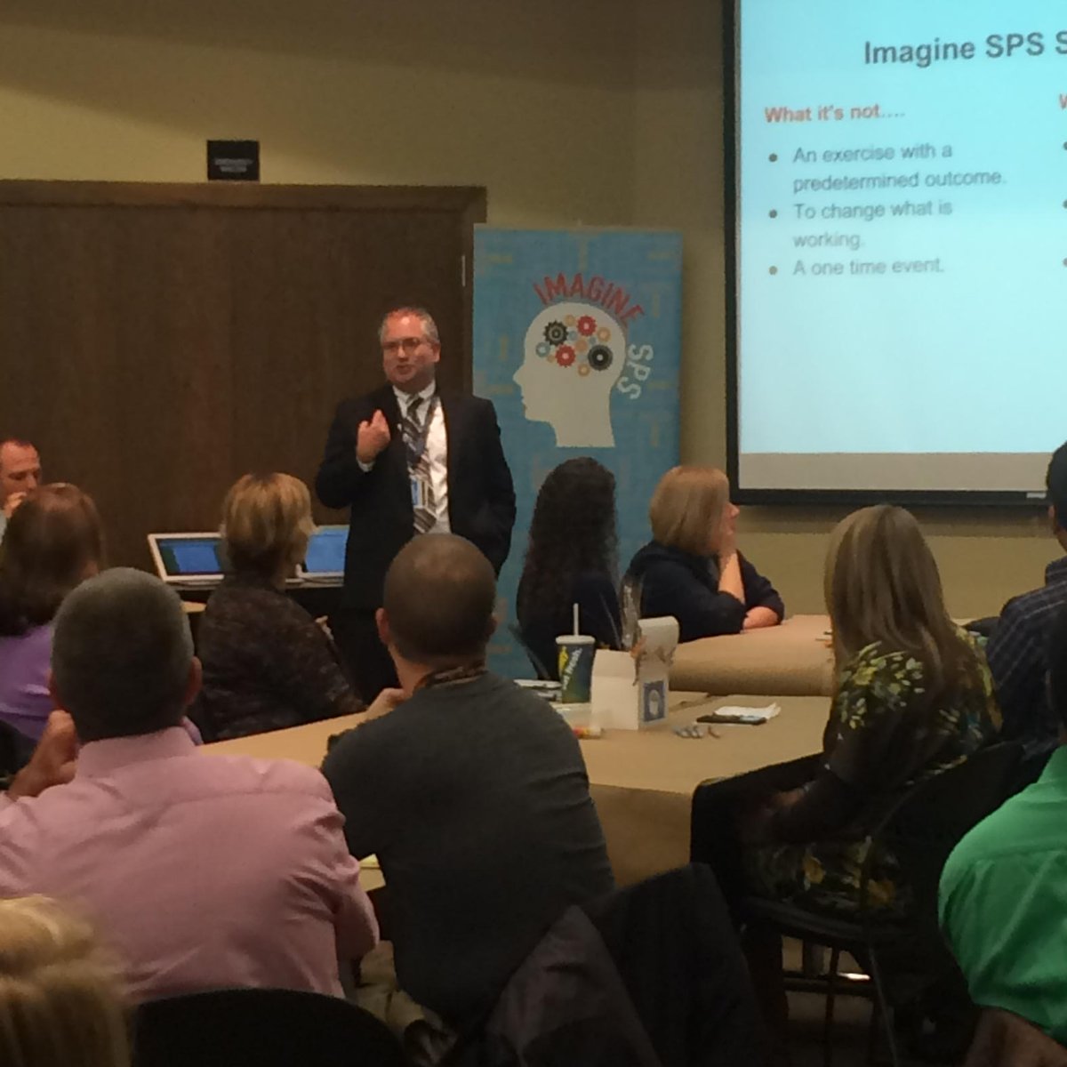 AVIDSPS's tweet photo. Dr. Dawson kicks off Imagine SPS with secondary leaders. https://t.co/Uz7JlOtJfL