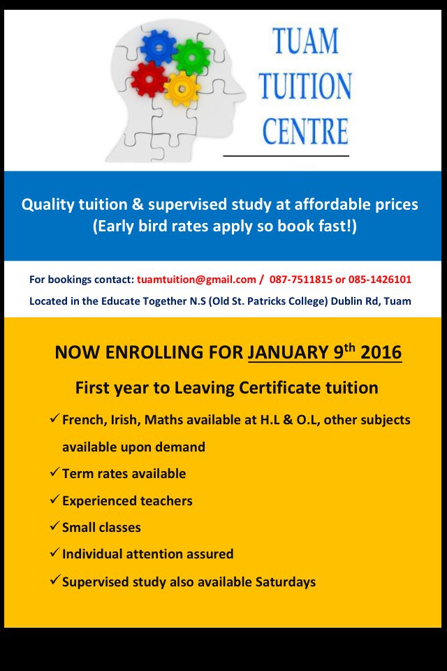 tuam_tuition's tweet photo. Term 2 is coming fast! #tuamtuition https://t.co/OYak78KGJ0
