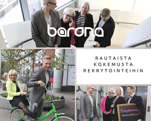 LauraHannila's tweet photo. Tutustu Baronan rautaiseen rekrytointiimiin! #rekrytointi #hrsome https://t.co/dIP2dSpUp7 https://t.co/39VUZh76qN