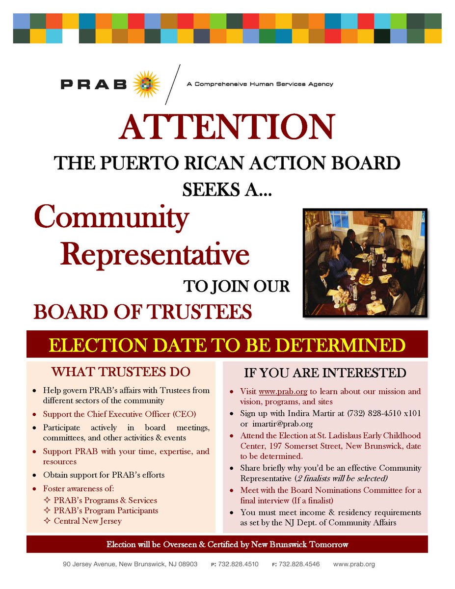 UPDATE:To allow more community participation,Community Election is postponed New date to be announced #NewBrunswick