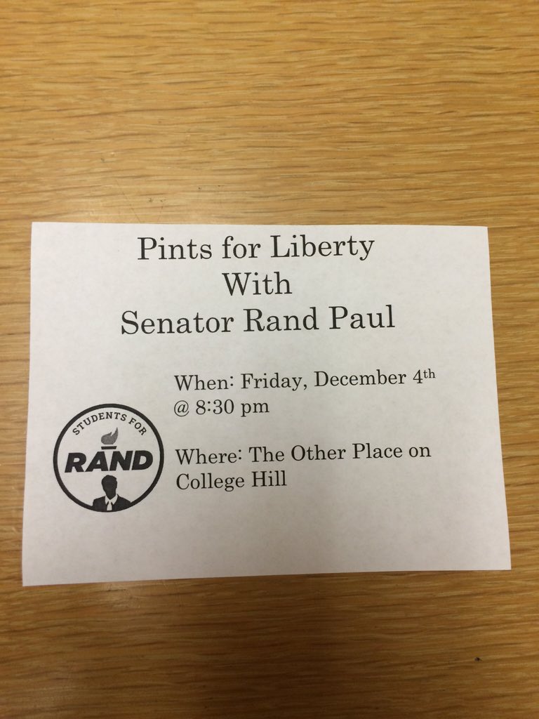 VoteUni's tweet photo. This Friday starting at 6:30. Enjoy some live music @ the OP, and a chance to meet @RandPaul #dontmissout #SFR https://t.co/lRANewzQpe