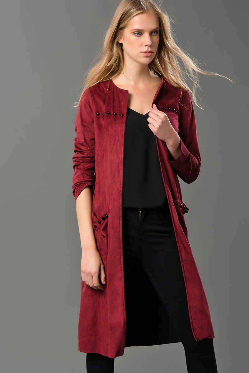 Süet Trok Detaylı Bordo Ceket 99,99TL yerine sadece 49,99TL! #MillaByTrendyol #Ceket vitrinmoda.com/kadin/giyim/ce…