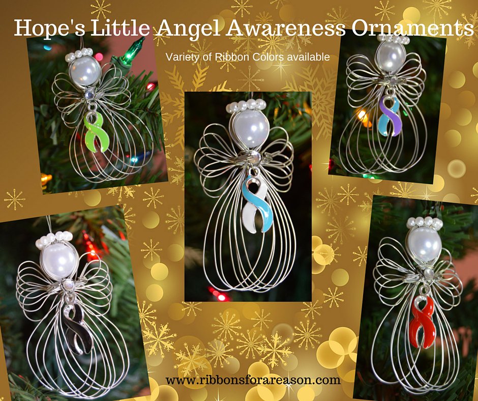 Ribbons4aReason's tweet photo. Looking for the perfect holiday ornament? Check out Hope's Little Angel Ornaments https://t.co/aGAIZ5ovxo https://t.co/unPWmvQEgq