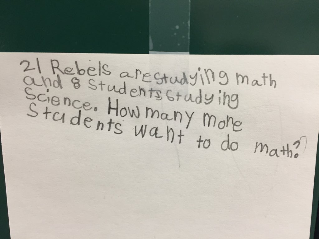 myedtechworld's tweet photo. Love seeing 2nd grade math problems for Day 1 of #EdTechCheer ! https://t.co/rdRMl27UV8 Awesome Mrs. Jones! https://t.co/vtXJnfpn7K