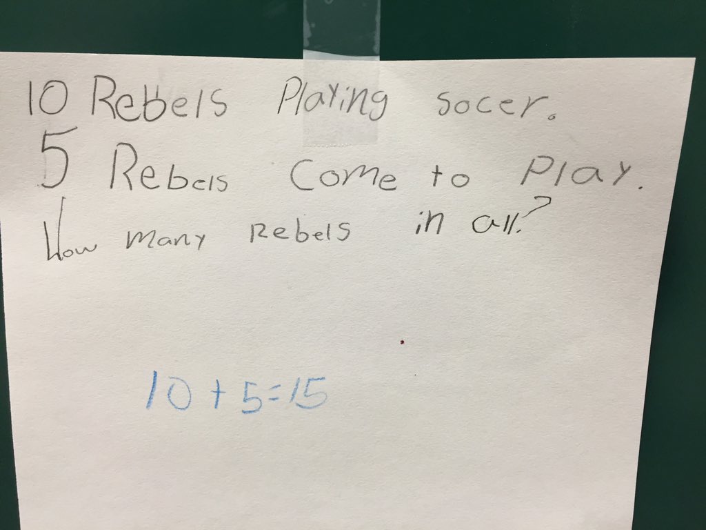 myedtechworld's tweet photo. Love seeing 2nd grade math problems for Day 1 of #EdTechCheer ! https://t.co/rdRMl27UV8 Awesome Mrs. Jones! https://t.co/vtXJnfpn7K
