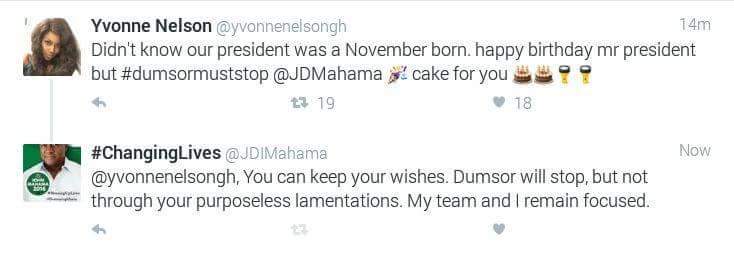 Crewentgh's tweet photo. Mahama paa. Y u soo mean 2 Yvonne #meantweets #getmeangetblocked https://t.co/h3QCPHtFUI