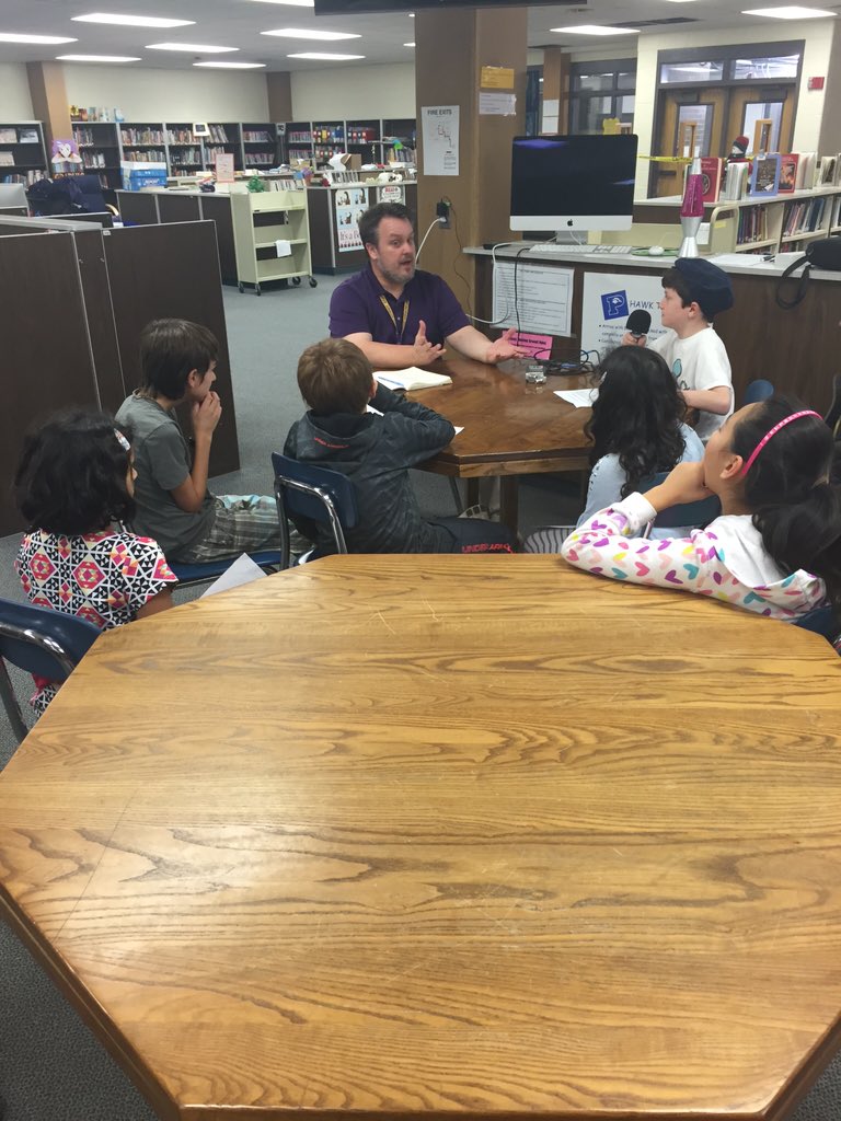MrsONeil4th's tweet photo. Our podcast opportunity... thanks, Mr. Kelly! #HES #CFPMS @SteveDissinger @_briank_ @CicchinoKelly https://t.co/MsTMzlNMkT