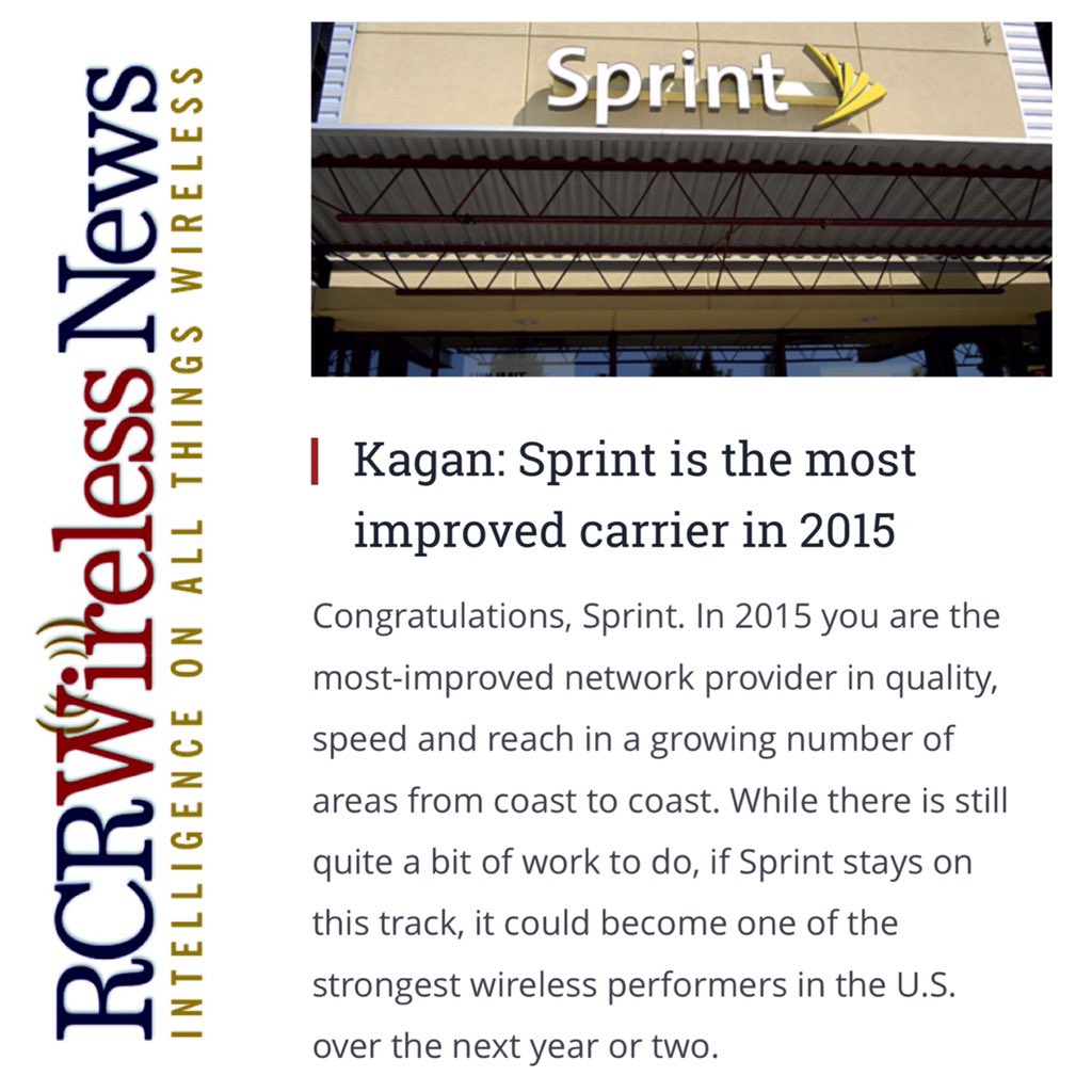 tmobilenews's tweet photo. Well, well, well. 😎 "@Sprint is the most improved carrier in 2015" via @rcrwirelessnews https://t.co/9oYnmNhXpt https://t.co/6fdN0aLU2K