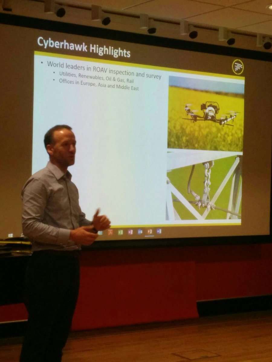 simonmontford's tweet photo. Craig Roberts CEO of @thecyberhawk speaking at IOT//EDI now! #IoTEDI #IoTEdinburgh #WeB3IoT #drones #uav https://t.co/W8IzDrUp33