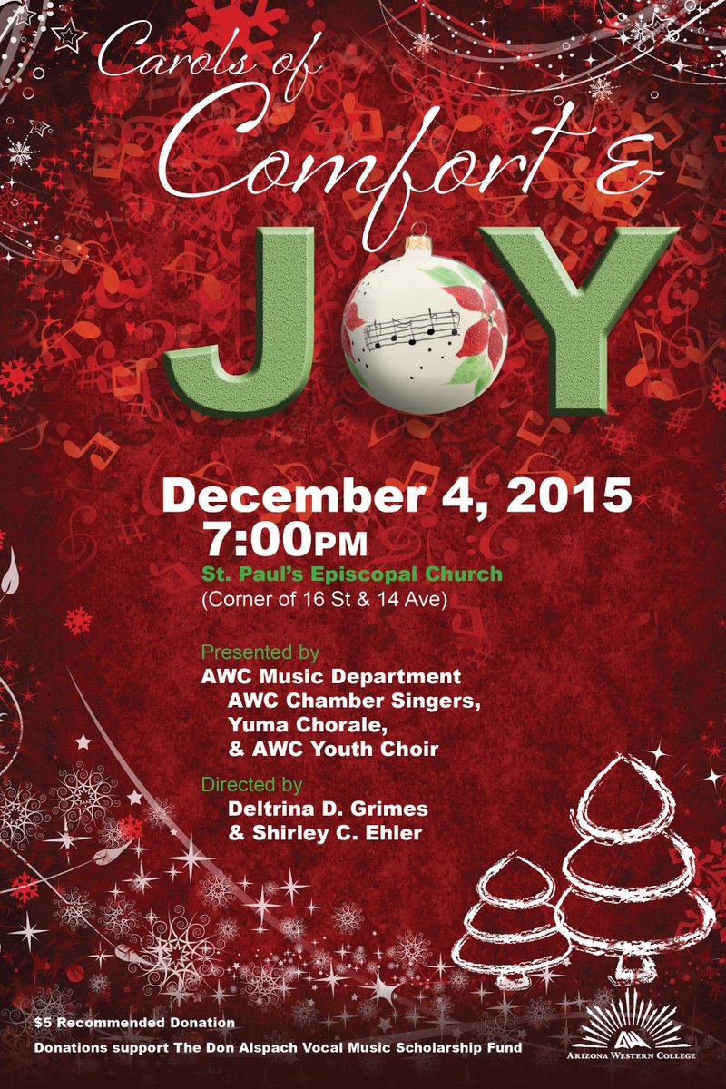 ArizonaWestern's tweet photo. Two wonderful musical events coming up this Thursday and Friday that will get you into the holiday mood!! https://t.co/EGhzg4OXh6