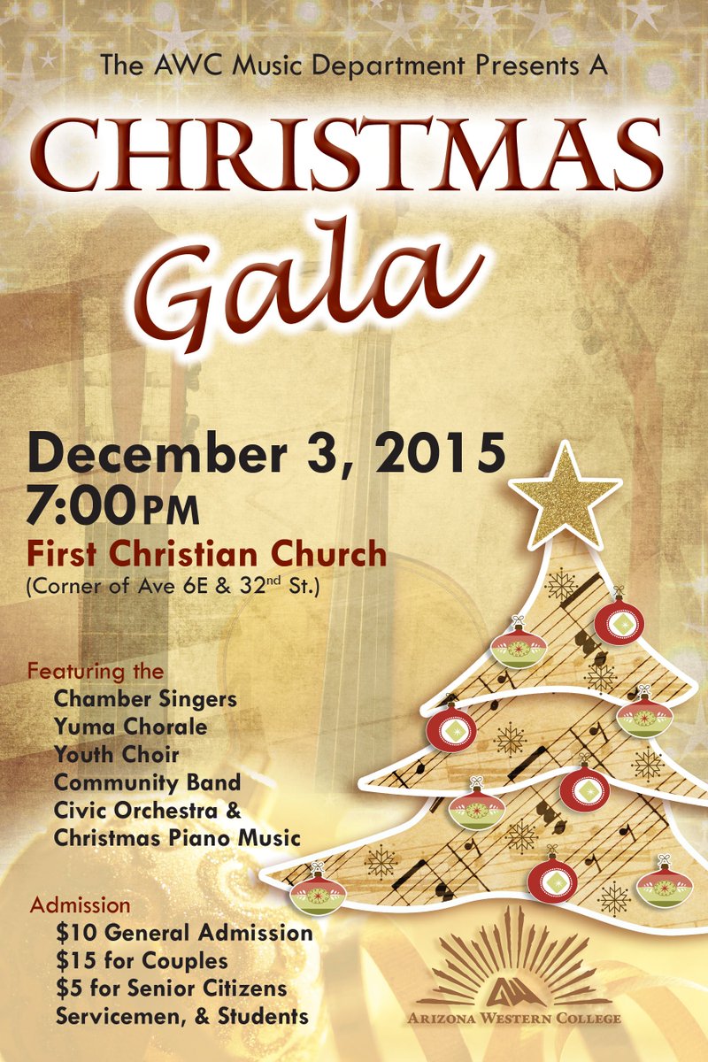 ArizonaWestern's tweet photo. Two wonderful musical events coming up this Thursday and Friday that will get you into the holiday mood!! https://t.co/EGhzg4OXh6