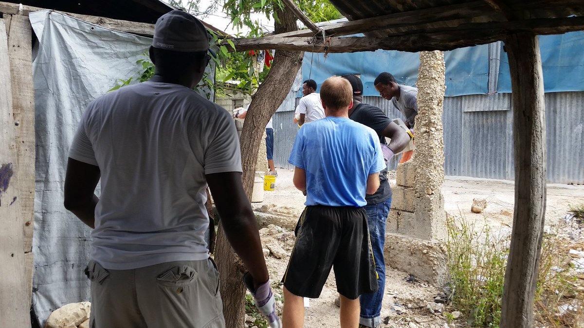 AndrewJJacobson's tweet photo. The team at the house construction site in Source Matelas, Haiti... https://t.co/rMHDxYPAfr