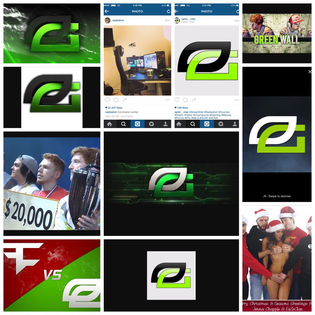 iam_Optic's tweet photo. All the pictures i gather in one day 😅 #FaZeUp #GreenWall #photogrid @photogridorg https://t.co/1715zYXDn9 https://t.co/49uAWLRsr6