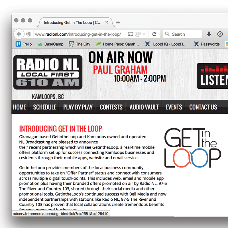 GetintheLoopca's tweet photo. MEDIA RELEASE: GetintheLoop and NL Broadcasting are pleased to announce their partnership https://t.co/KUd9mLZy6O https://t.co/L9lEiIAgC9
