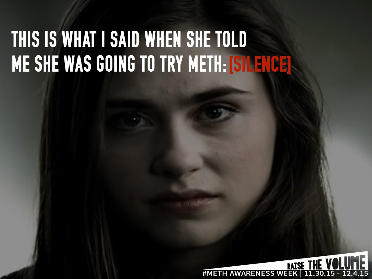 COMethProject's tweet photo. Break the silence. What would you say if a friend told you they were curious about meth? #MethAwarenessWeek https://t.co/Ygm0gzK39q