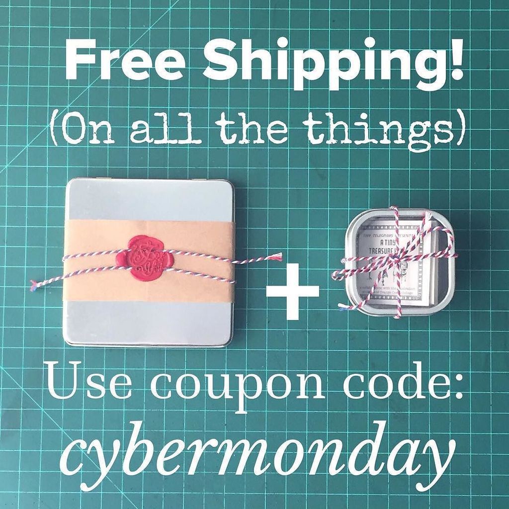 TinyTelegrams's tweet photo. Expires midnight PST! #cybermonday #cybermondaysale #handmadeholidays #tinytelegrams #tiny… https://t.co/lqin8USUj8 https://t.co/BBZ0ZXQLMJ