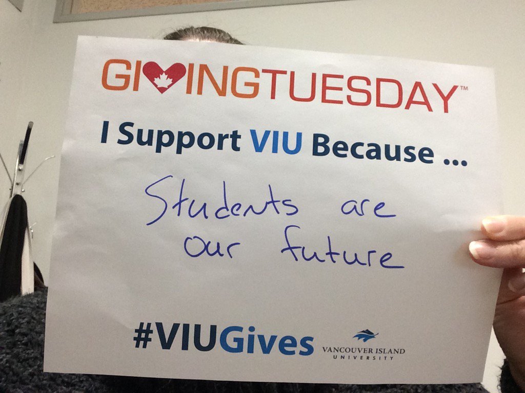 LotusBorn's tweet photo. I support #VIUGives because students are our future. https://t.co/QEC4WPs5DA