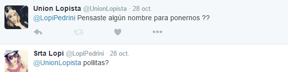 UnionLopista's tweet photo. Cuenta oficial de Lopi
#LasPollitasDeLopi  😍
GRACIAS por tanto amor https://t.co/t8SQfquabn
