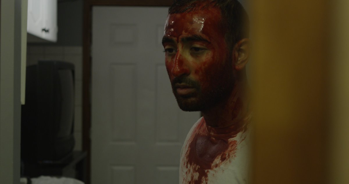 PeepholeMovie's tweet photo. from yesterday's #sfx #vfx shoot. #horror #horrornews  #toronto #blood #Slasher #scream #MidnightMadness #fangoria https://t.co/gLMOBw3E66