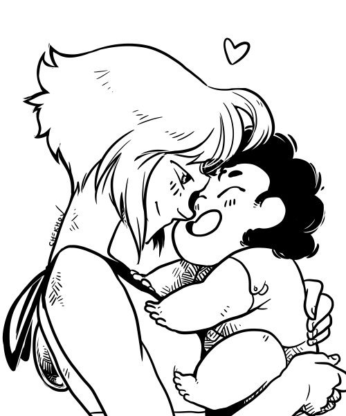 Oh Steven *Lapis smiles softly at the tiny baby Steven in her arms*