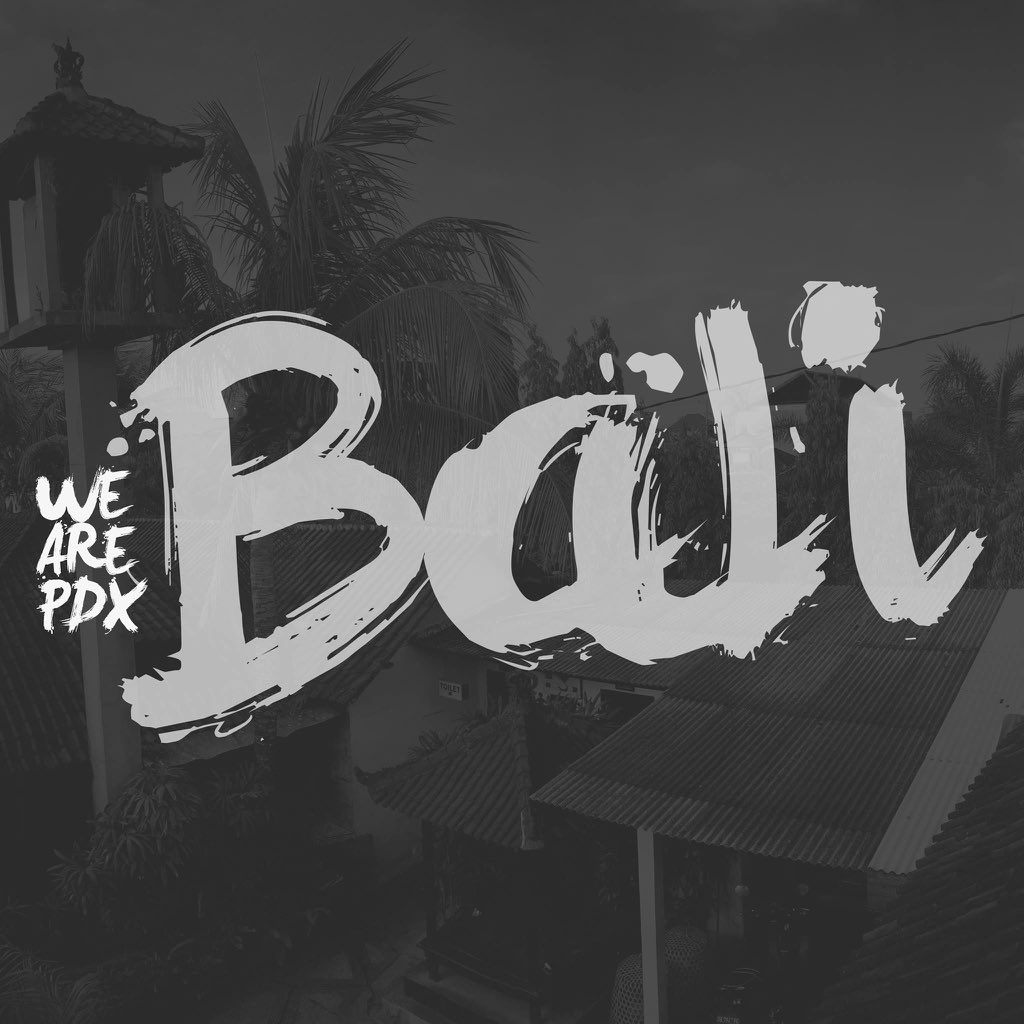 Production crew has landed! Brace yourselves for a cascade of green. #bali