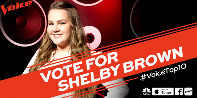 adamlevine's tweet photo. VOTE for @shelbygailbrown now! Get her song on @AppleMusic here- https://t.co/YITp99Jjwq #VoiceTop10 https://t.co/KbtyXdF1WA