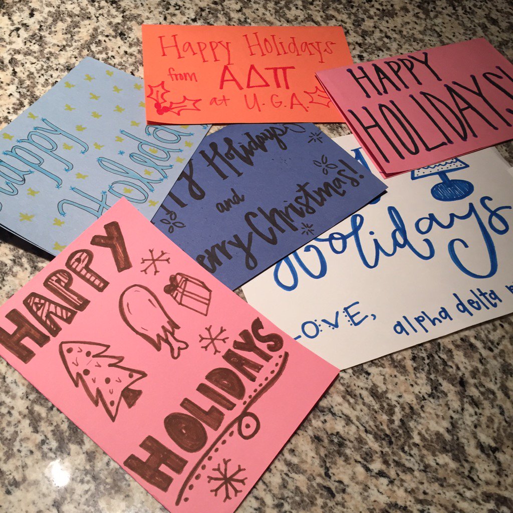 ADPi_UGA's tweet photo. Sending smiles across the miles 🎄❤️ https://t.co/c8cRm1cA5R