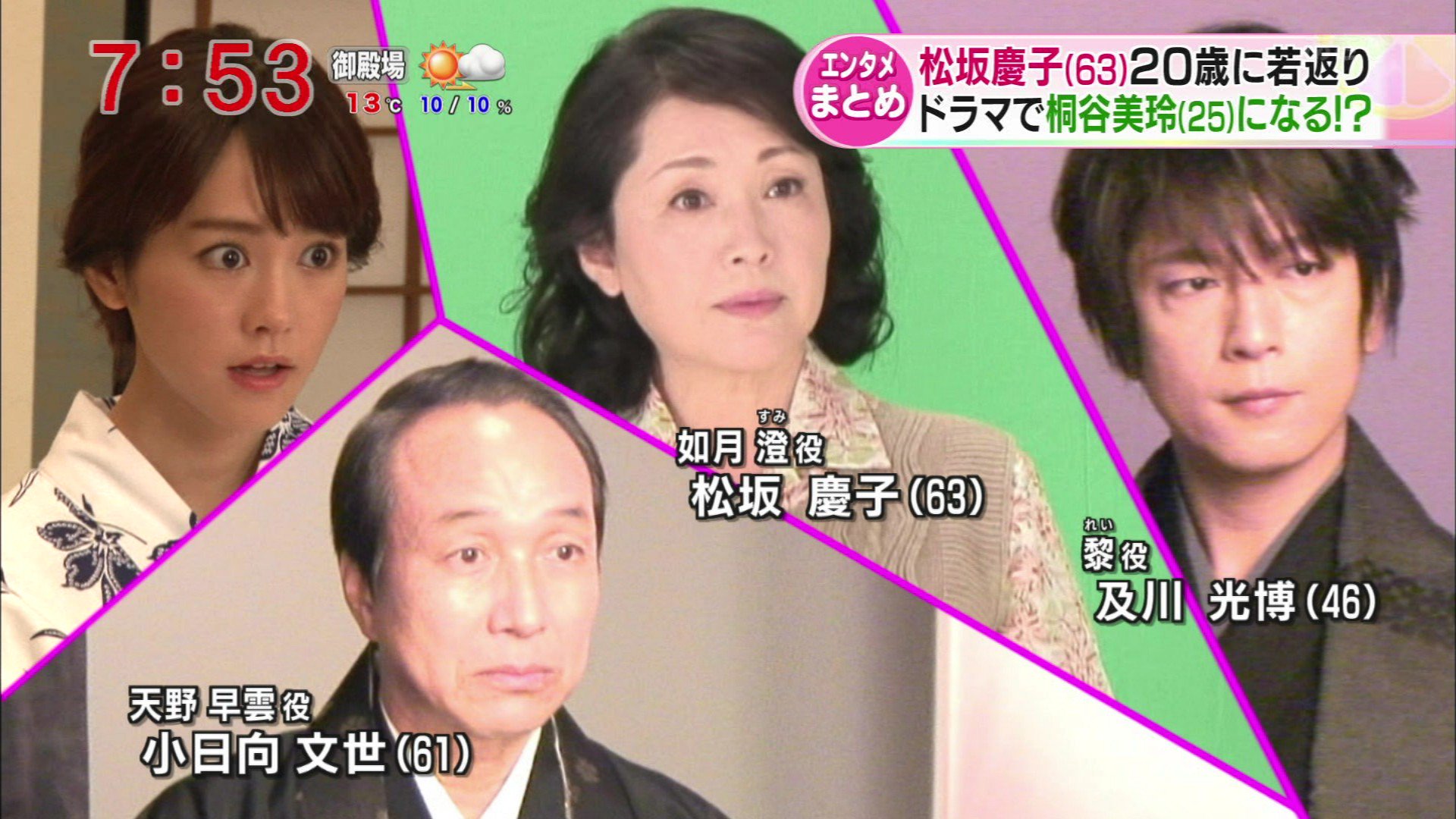 ナンガ O S V Twitter スミカスミレ 桐谷美玲さんの65歳役は松坂慶子さん Tvasahi T Co Ca66hhncid ナンガ O S V Twitter スミカスミレ 桐谷美玲さんの65歳役は松坂慶子さん Tvasahi T Co Ca66hhncid