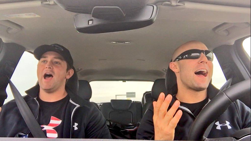 BOBSLEDR's tweet photo. Driving through #Germany with teammate @CaseyWickline when @leannrimes came on. We definitely went for the high note https://t.co/Sonpx59ZGf
