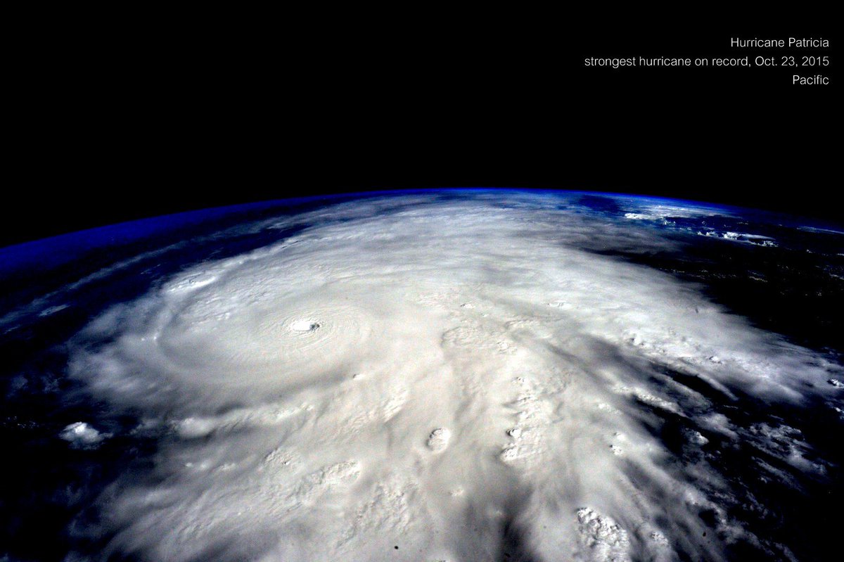 StationCDRKelly's tweet image. My #YearInSpace saw the full #hurricane season of 2015 that ends today! Here's 4 flashback pics from @space_station.