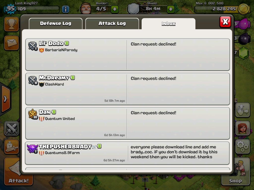 LastKing927's tweet photo. @ClashWithCam Why? I just got TH9... https://t.co/dB8GAyKHkJ