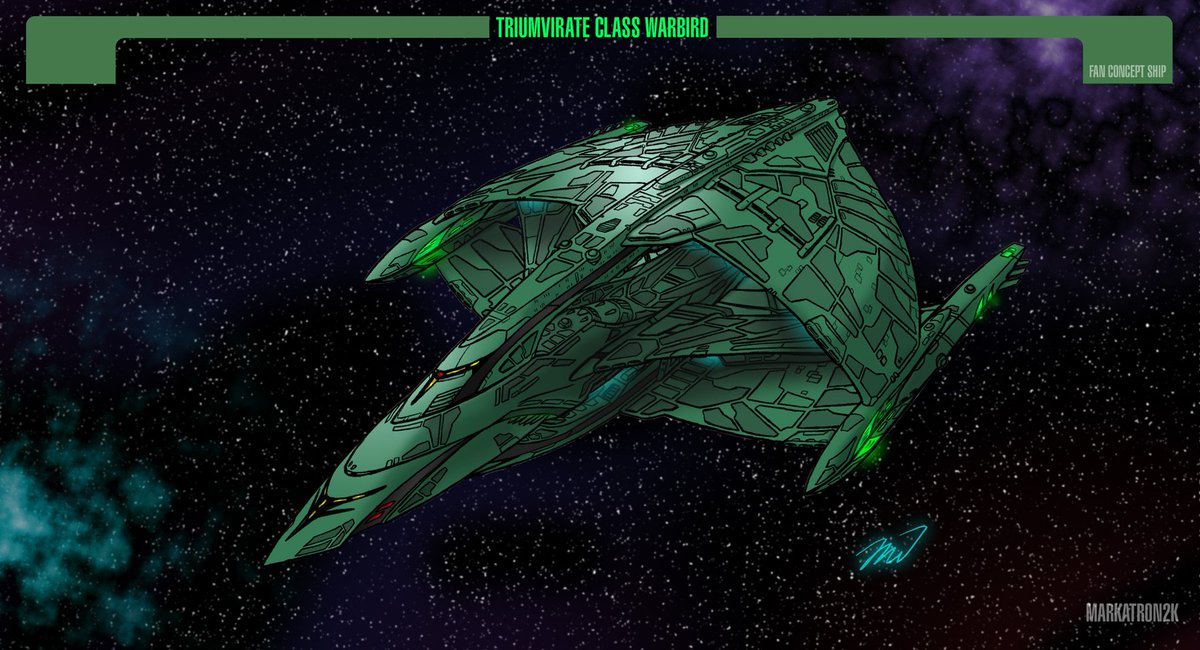 markatron2k's tweet image. That #StarTrek Romulan ship with a quick backdrop instead of the LCARS goobledeegook