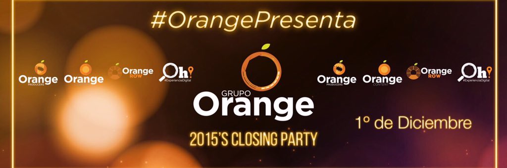 EduardoNaranjo's tweet photo. Mañana #OrangePresenta "2015's Closing Party" Qué emoción! https://t.co/B7lX9ozcXV