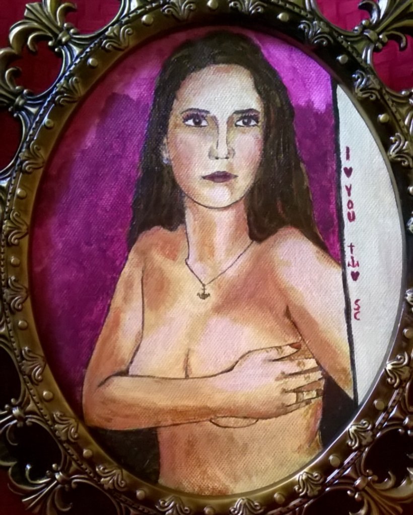 sylchra's tweet photo. okay, it's finished :)#portrait #iloveyou #faithhopelove #ideaforgift #woman #personalized #personalgift @szafa4u https://t.co/9Z7SW2L1TT