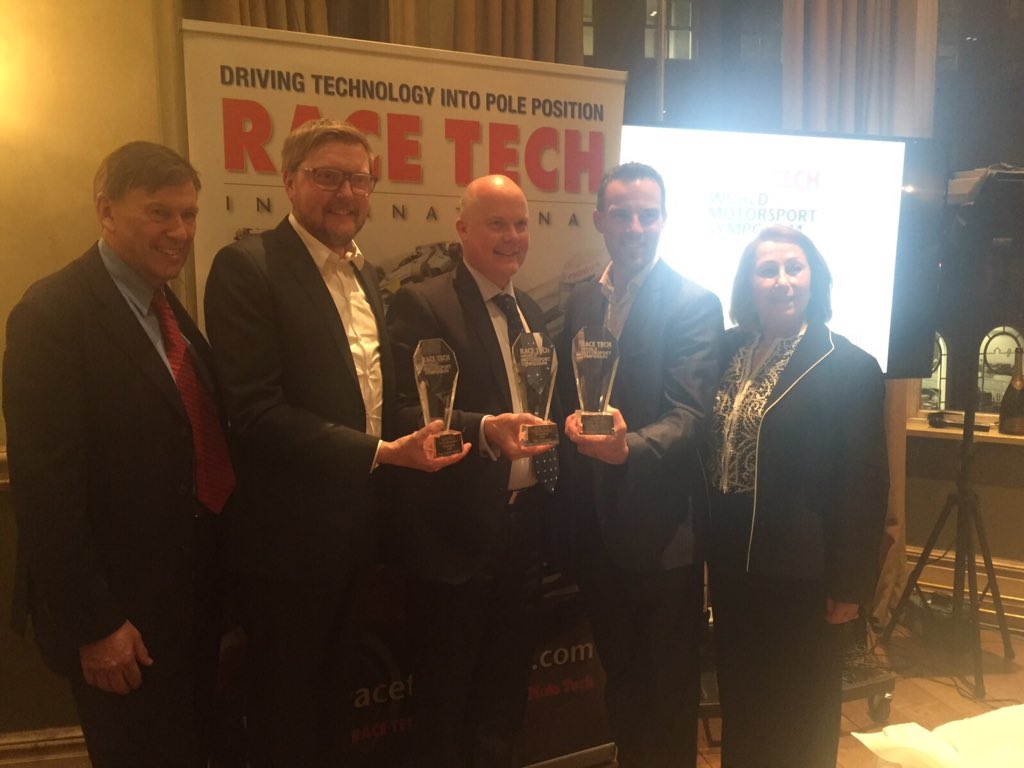 RaceTechmag's tweet photo. The Award Winners of #WMS2015 with @RaceTechmag's Editor, William Kimberley &amp; Publishing Director, Soheila Kimberley https://t.co/0dZmdnhUx6