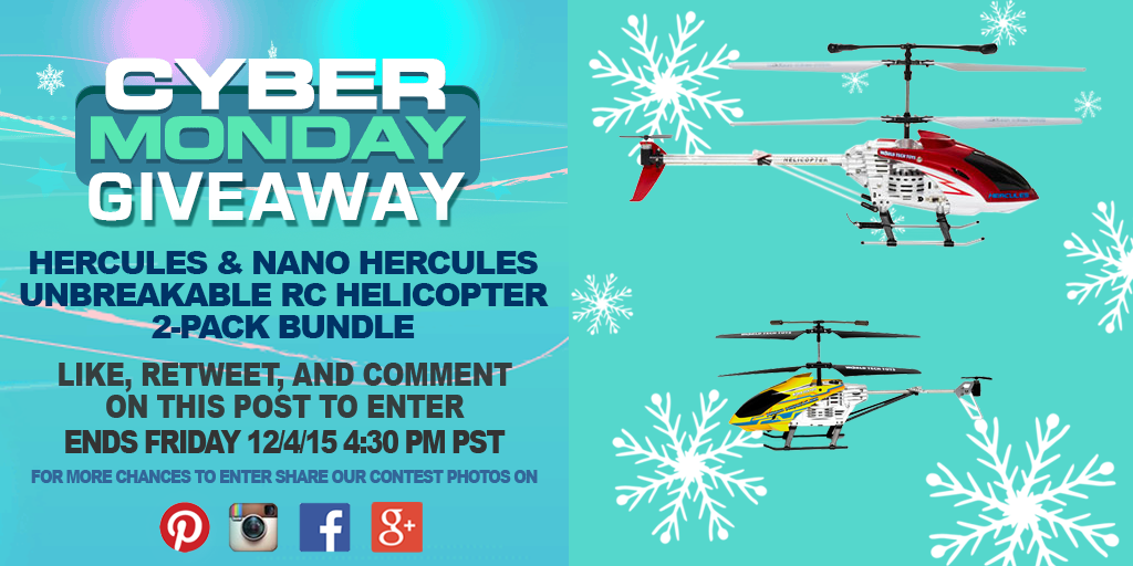 hobbytron's tweet photo. #Giveaway:Hercules &amp; Nano Hercules Unbreakable 2 Pack Bundle!! RT, like, &amp; comment to enter. #HobbyTron #CyberMonday https://t.co/Ycoyge4Yu3