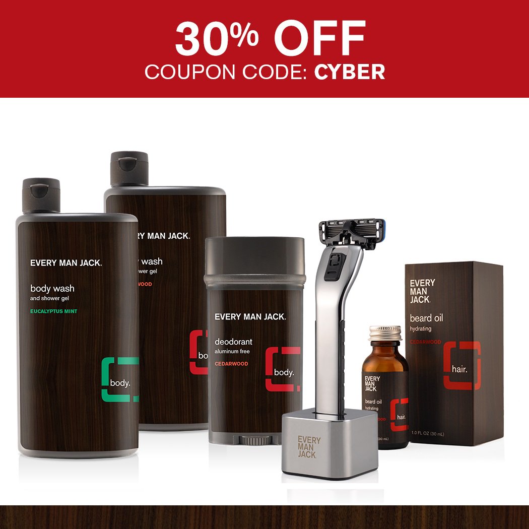 everymanjack's tweet photo. #CyberMonday RT/FOLLOW @everymanjack for a chance to #win a kit! #giveaway #contest 

SAVE 30% NOW with code 'CYBER' https://t.co/IDXs2bodh6